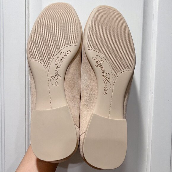 Roger Vivier Women's Shoes Flats Square Buckle Shallow Round Toe Heels 40 US 10 - Picture 12 of 14